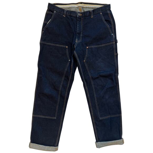 Banana Republic Other - Banana Republic Straight Carpenter Jeans 35x36 Double Knee Utility Dark Big Tall